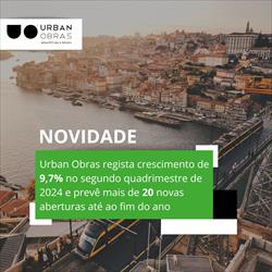 Urban Obras regista crescimento de 9,7% no segundo quadrimestre de 2024 e prevê mais de 20 novas aberturas até ao fim do ano