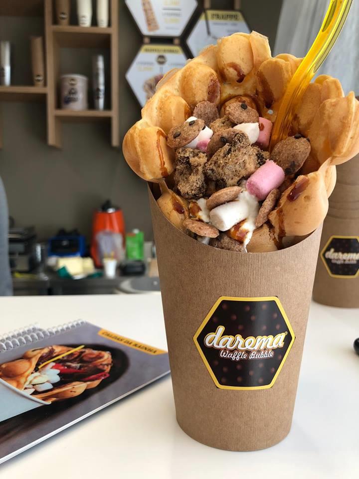 Sabias que os Waffles Bubble da DAREMA já chegaram às Caldas da Rainha?