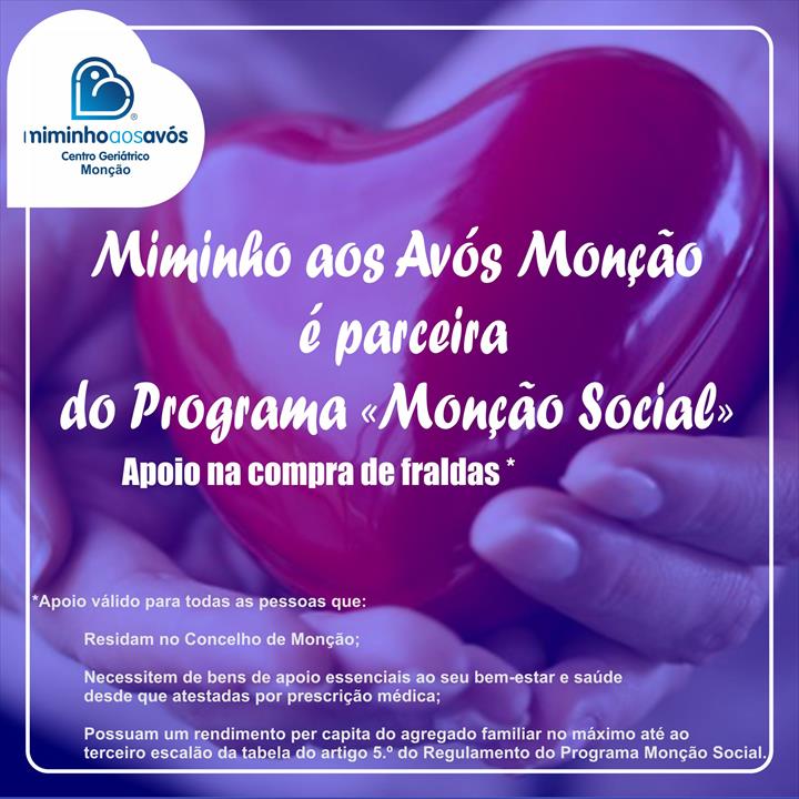 Miminho aos Avós – Monção é parceira do projeto “Monção Social”