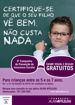 3ª Campanha de Prevenção de Insucesso Escolar ALAIN AFFLELOU 