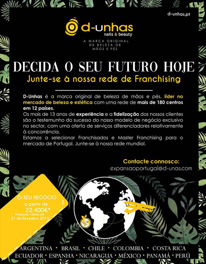 ABRA UMA D-UNHAS A PARTIR DE 22.400€ DE INVESTIMENTO