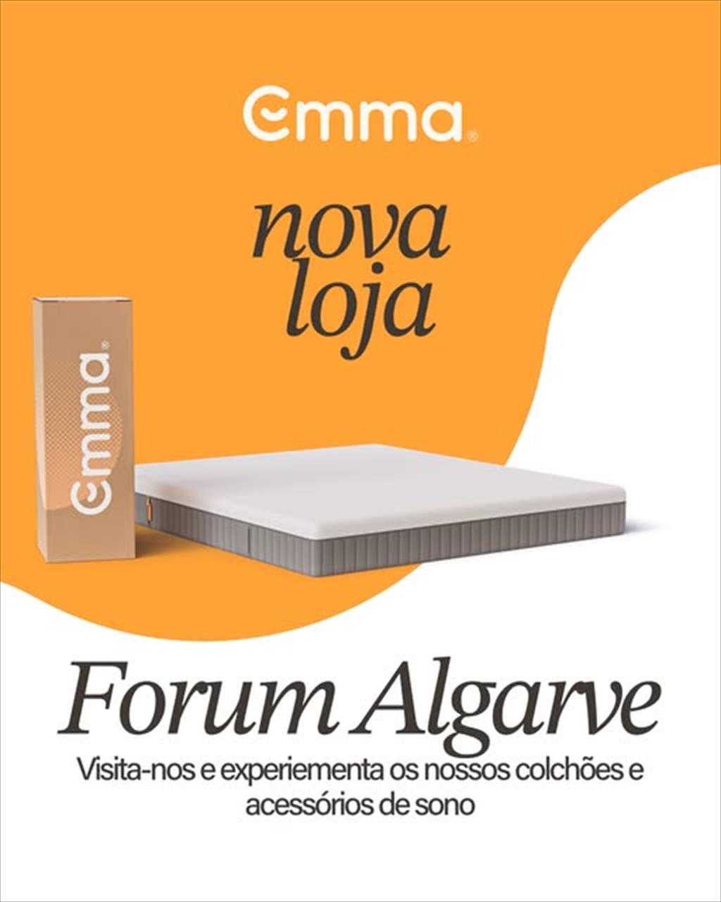 Sabias que a Emma chegou ao Algarve? Descobre a nossa loja recém-inaugurada no Forum Algarve e encontra o colchão ou produto perfeito para as tuas melhores noites de sono