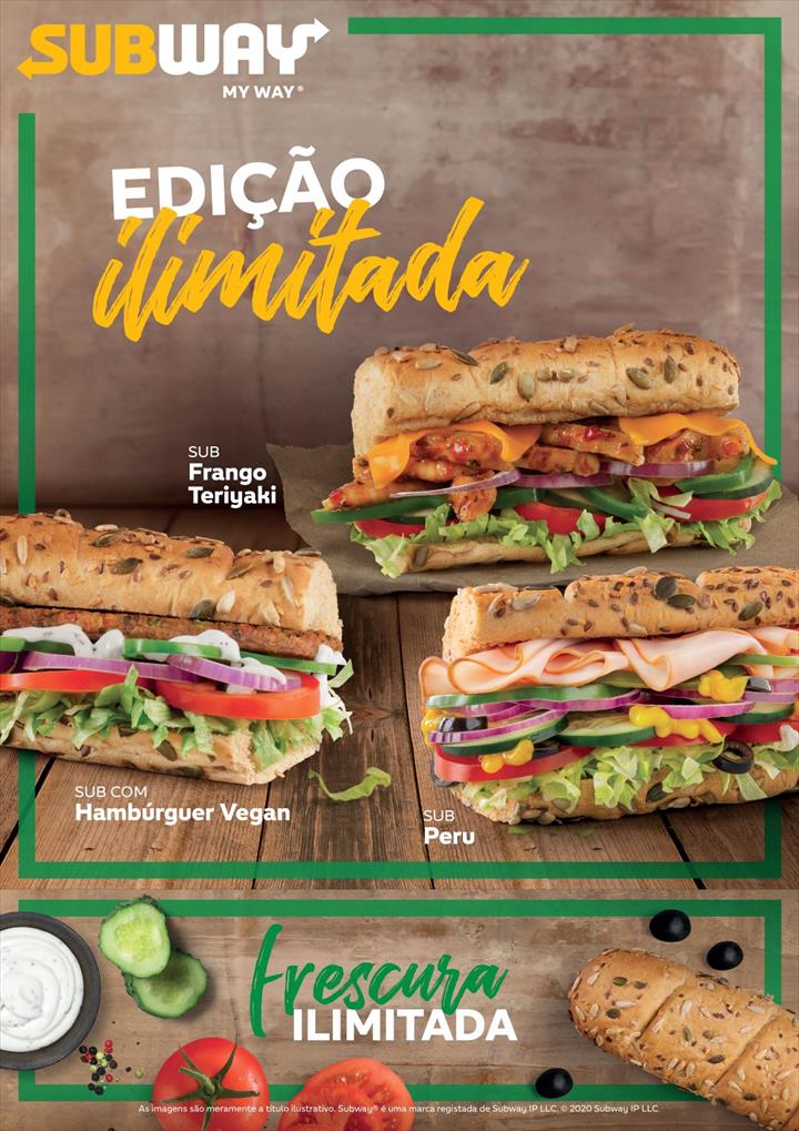 Subway lança edição ilimitada