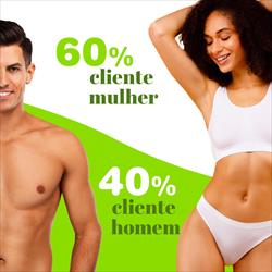 Seja por causa de estética pessoal, performance desportiva, conveniência mas também por razões higiénicas, 40% dos nossos clientes são homens.